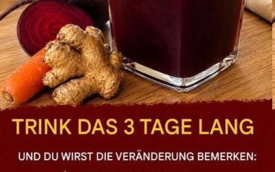 Köstlicher Rote-Bete- und Zitronensaft reinigt den Darm und fördert die Gewichtsabnahme