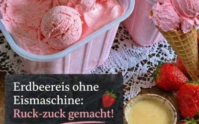 Erdbeereis ohne Eismaschine: Ruck-zuck gemacht!