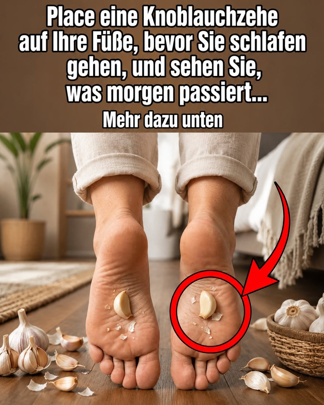 Knoblauch unter den Füßen über Nacht: Was steckt wirklich hinter diesem beliebten Hausmittel?