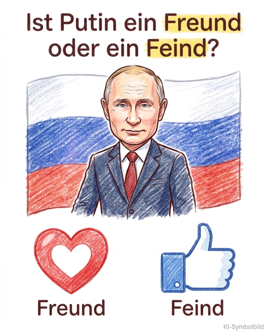 🤔 Ist Putin ein Freund oder ein Feind?  Diese Frage beschäftigt viele Menschen weltweit. Die internationale Politik ist in Bewegung, und Russlands Rolle ist dabei von zentraler Bedeutung.