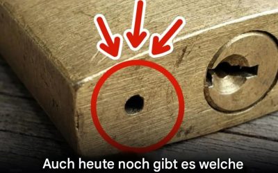 Wozu dient das kleine Loch an der Unterseite des Vorhängeschlosses?