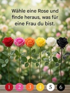 Wähle eine Rose und finde heraus, welcher Frauentyp du bist.