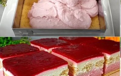 Das beliebteste Dessert dieses Frühlings. Himbeer-Tiramisu Kuchen, der auf der Zunge zergeht