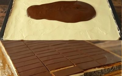 Mohnkuchen mit Vanillecreme