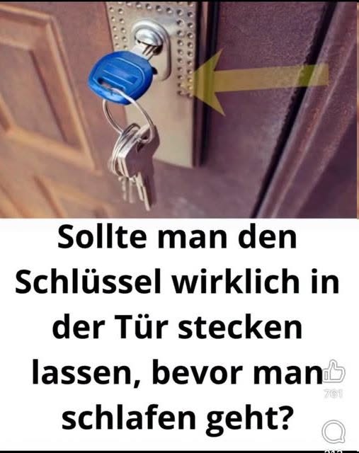 Warum Sie Ihren Schlüssel nachts niemals im Schloss stecken lassen sollten – Risiken und Lösungen für die Sicherheit Ihres Zuhauses