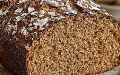 Rustikales Hafer-Dinkelbrot kernig, gesund und so lecker, dass man kaum widerstehen kann