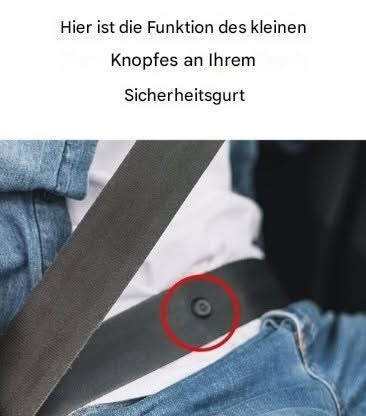 Das winzige Detail des Sicherheitsgurtes, das Ihnen wahrscheinlich noch nie aufgefallen ist