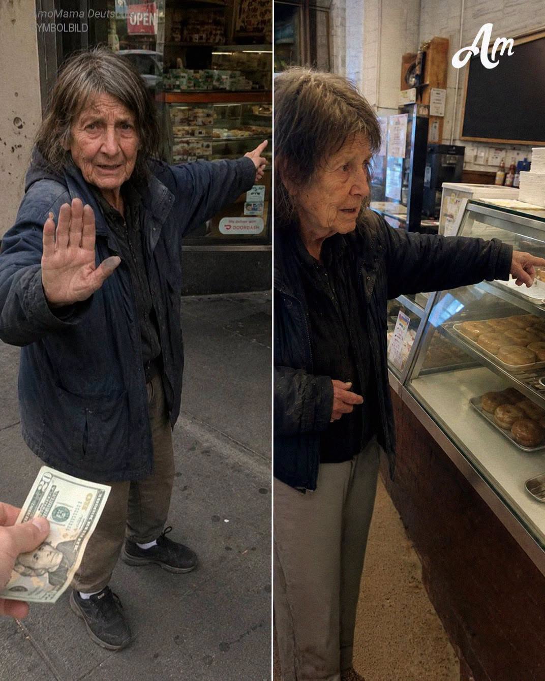 Mein Mann nannte es einen Betrug, als eine Fremde uns um eine Zimtschnecke für 4 Dollar bat – wir folgten ihr und weinten letztendlich