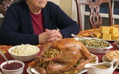 Die Familie einer älteren Frau hat sie an Thanksgiving allein gelassen – gerade als sie die Hoffnung verlor, klopfte jemand an