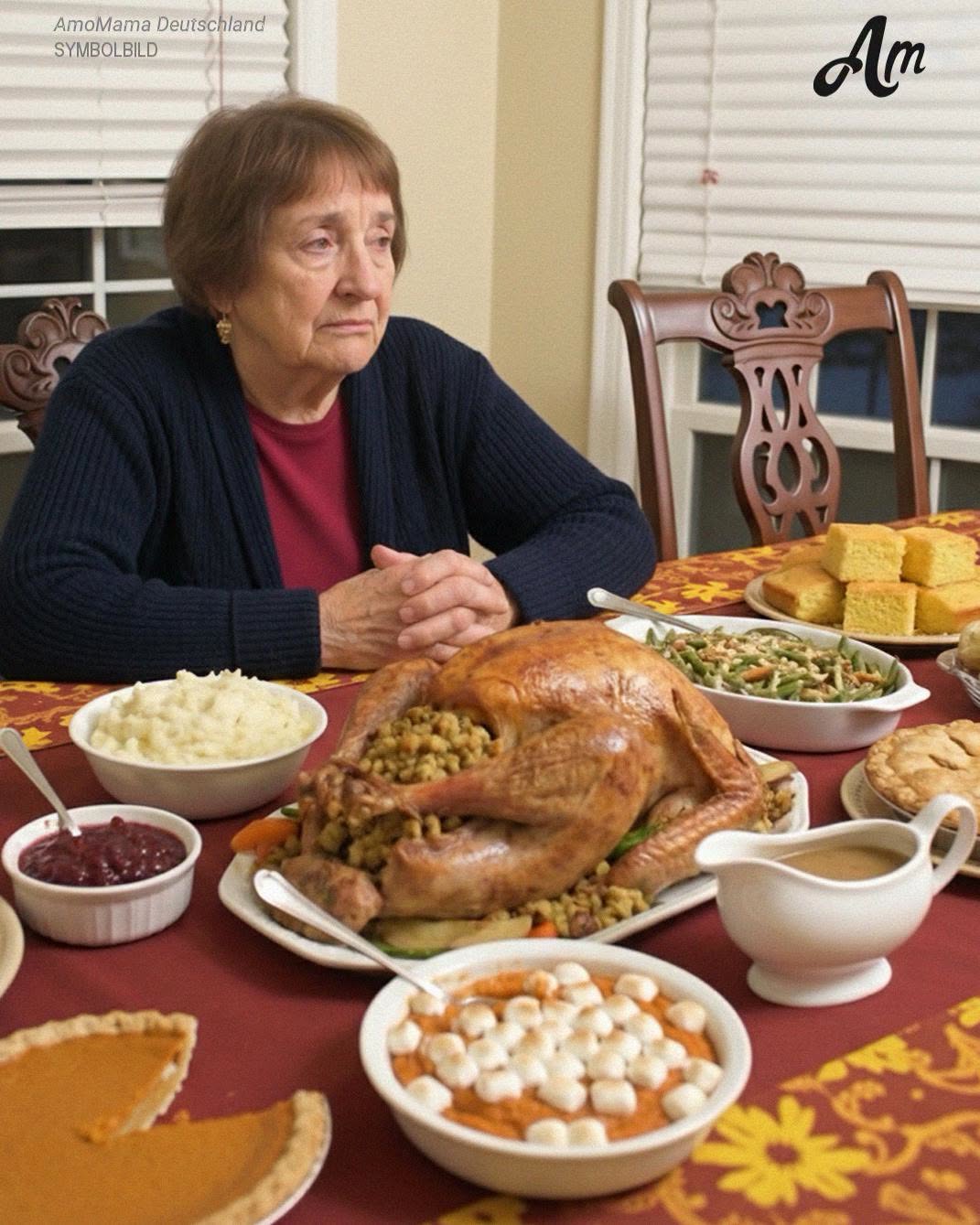 Die Familie einer älteren Frau hat sie an Thanksgiving allein gelassen – gerade als sie die Hoffnung verlor, klopfte jemand an