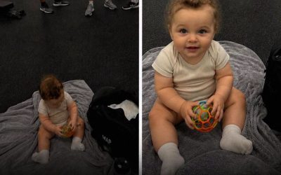 Eine alleinerziehende Mutter ließ ihr Baby allein auf dem Fitnessstudio-Boden zurück – was der Cheftrainer dann tat, rührte alle zu Tränen