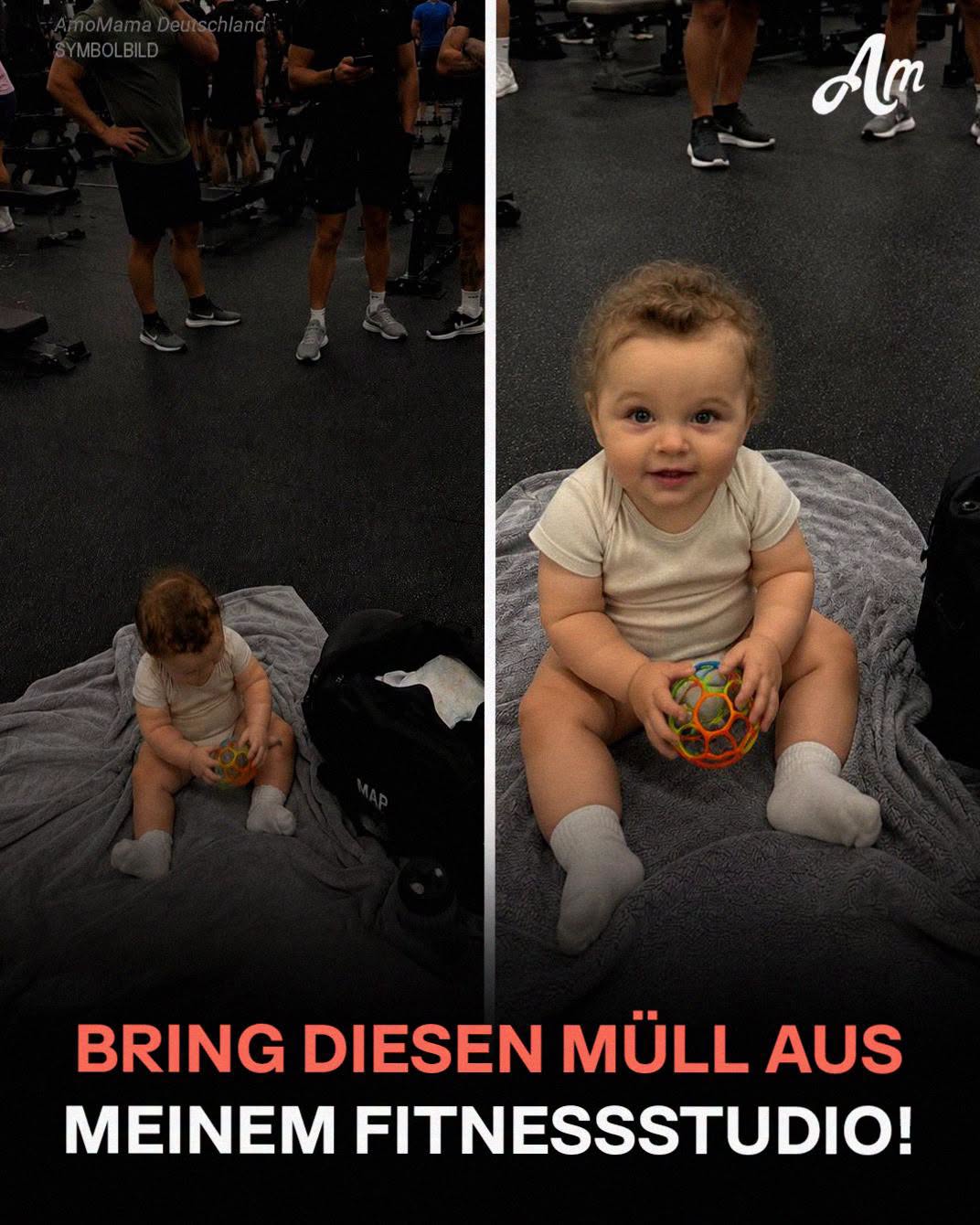 Eine alleinerziehende Mutter ließ ihr Baby allein auf dem Fitnessstudio-Boden zurück – was der Cheftrainer dann tat, rührte alle zu Tränen