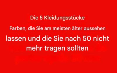 5 Farben, die Sie ab 50 meiden sollten: Sie können Ihren Teint stumpf machen.