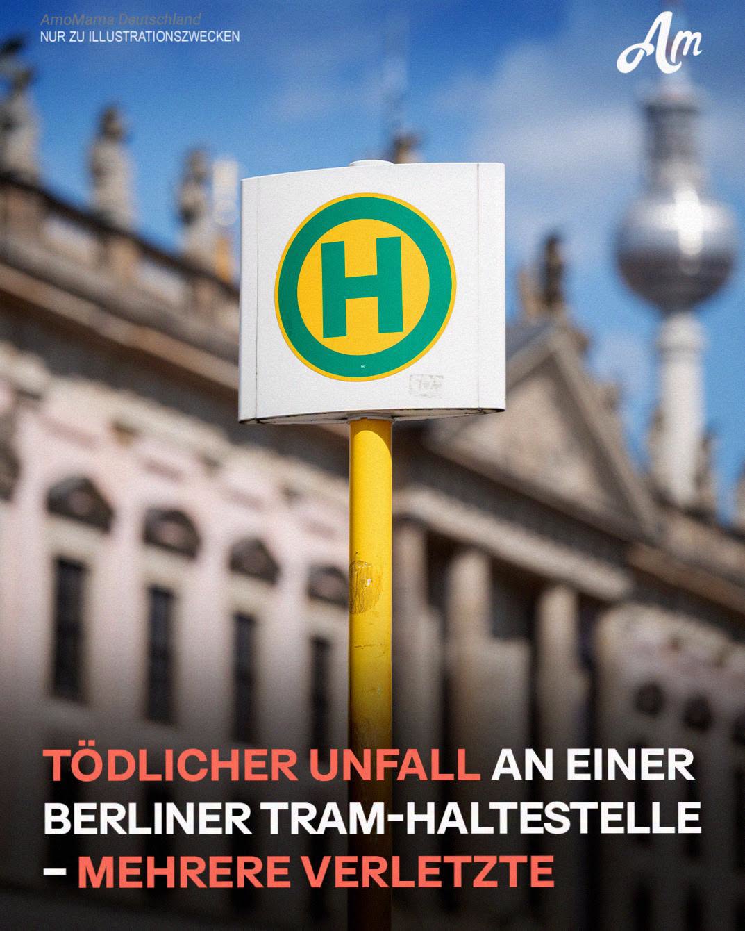 Unfall-Drama in Berlin: Mann an Tram-Haltestelle ums Leben gekommen