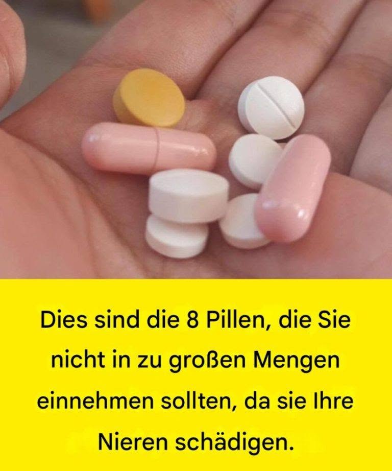 Acht Tabletten, die man nicht einnehmen sollte, da sie die Nieren schädigen.