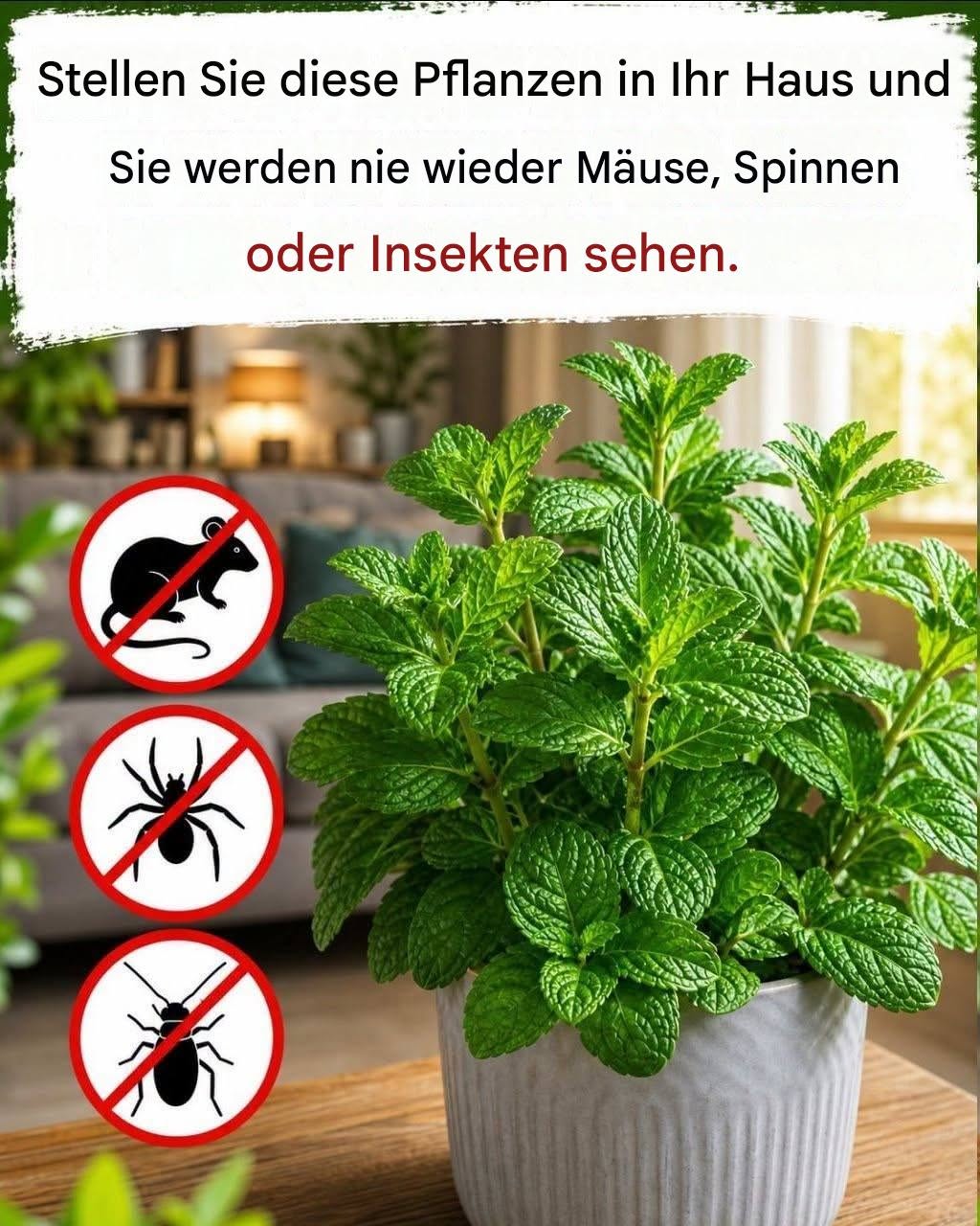 8 Pflanzen, die Mäuse, Spinnen und andere Insekten fernhalten.
