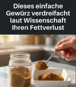 Studie zur Gewichtsabnahme: Dreifacher Fettabbau mit einem Teelöffel dieses Gewürzes täglich