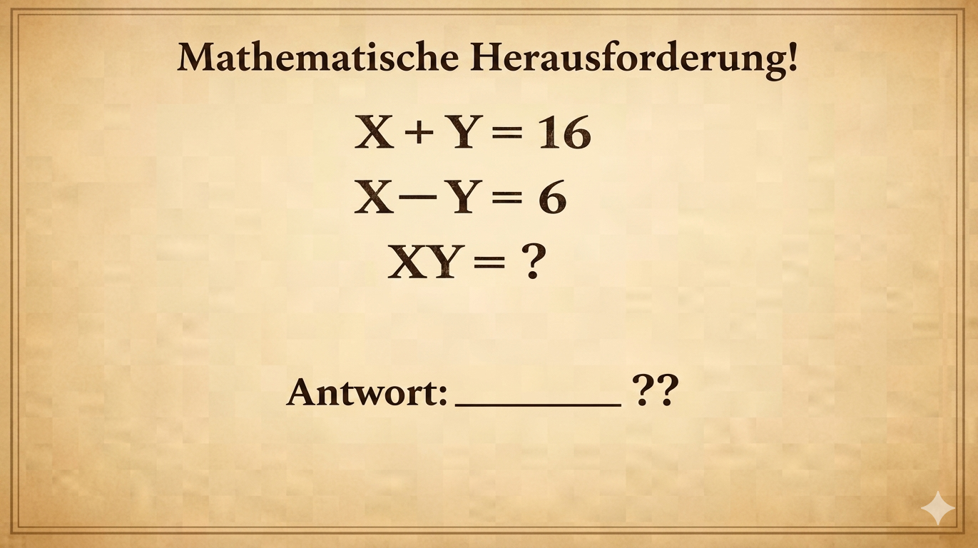 Wie man dieses mathematische Rätsel Schritt für Schritt löst