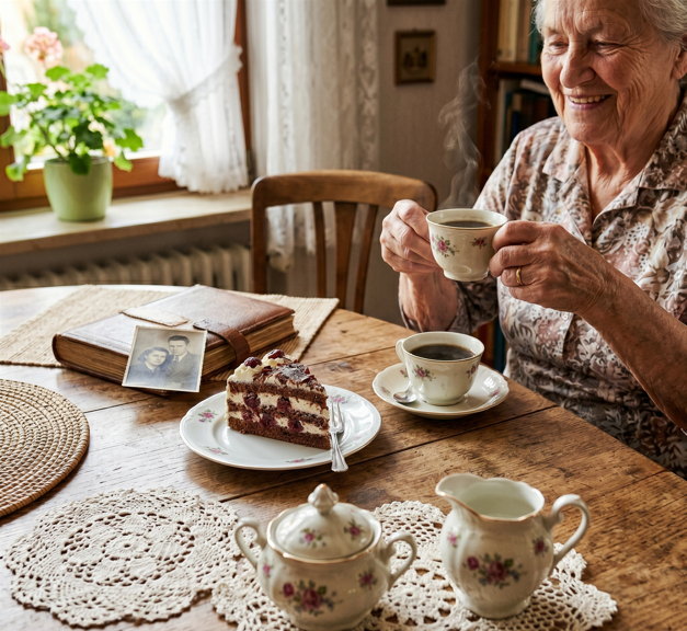 Kaffee und Kuchen: Warum dieses süße Ritual uns im Alter so guttut!