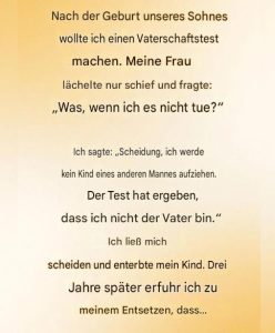Wenn Verdacht eine Familie zerstört: Der schmerzhafte Moment der Wahrheit für einen Vater.
