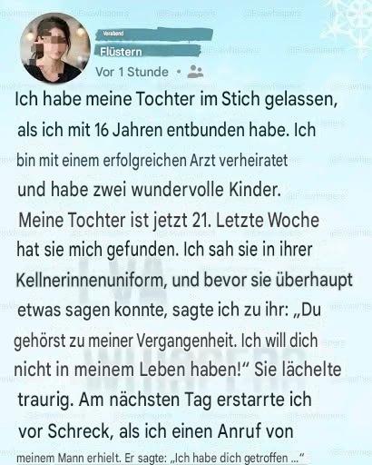 Ich habe meine Tochter im Stich gelassen… Sie kam zurück, als wir sie am meisten brauchten.