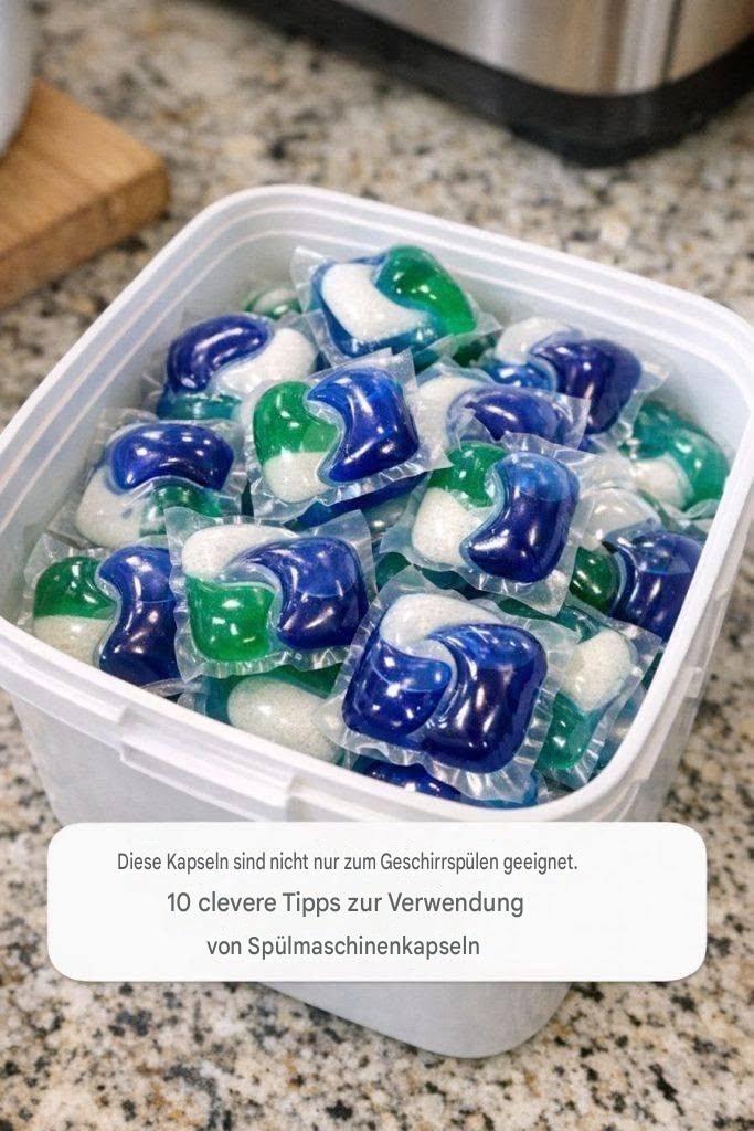 Diese Kapseln sind nicht nur zum Geschirrspülen geeignet. 10 clevere Tipps zur Verwendung von Spülmaschinenkapseln