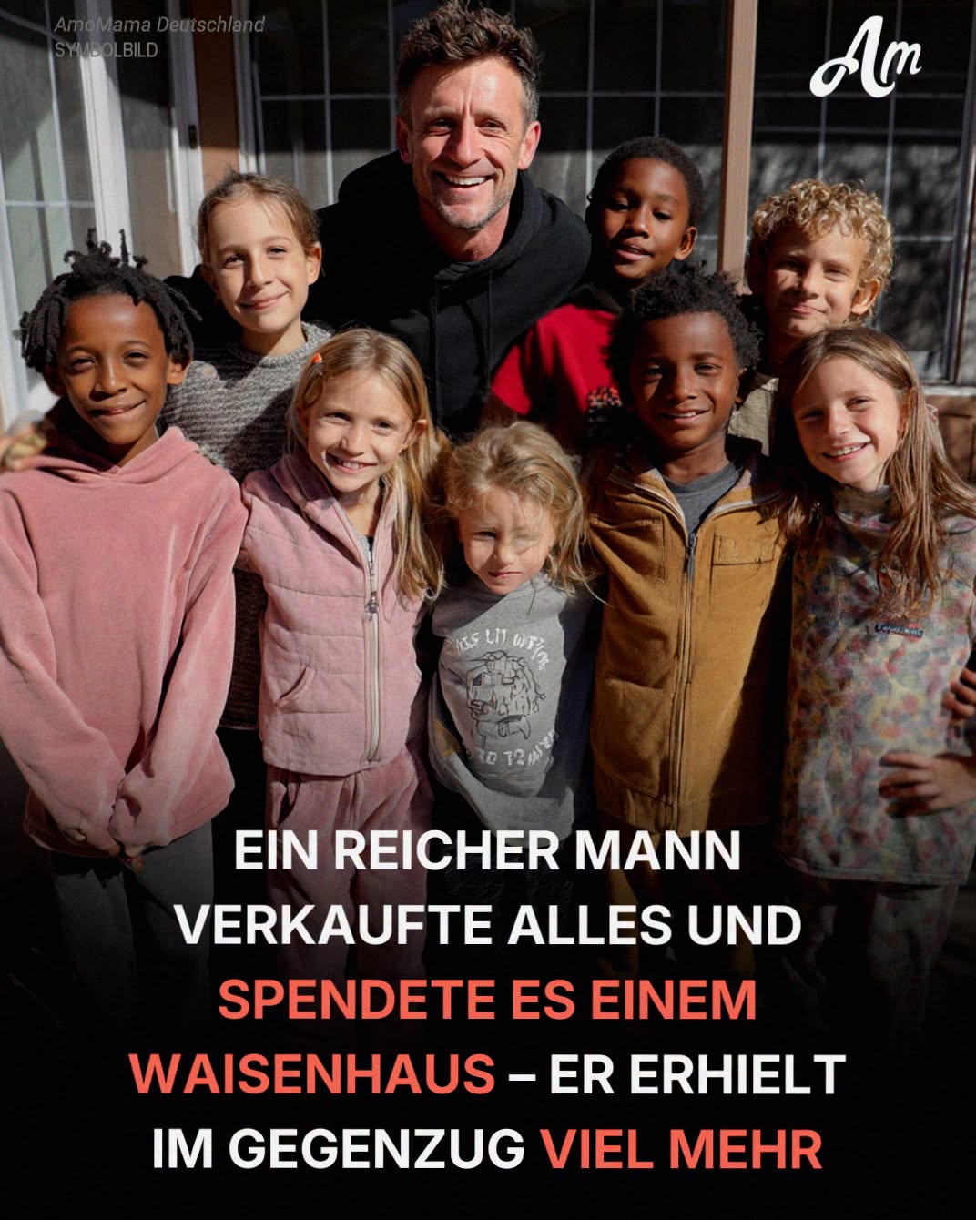 Ein Mann verkaufte alles und spendete es an ein Waisenhaus – und bekam dafür viel mehr zurück