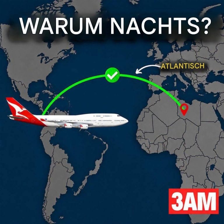 Warum finden viele Flüge über den Atlantik nachts und nicht tagsüber statt?…Mehr anzeigen