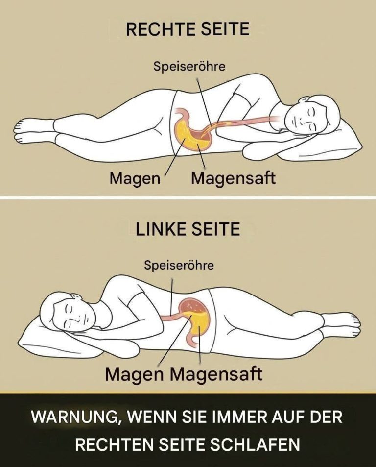 Wenn Sie immer auf der rechten Seite schlafen, sollten Sie Folgendes beachten: … Mehr dazu