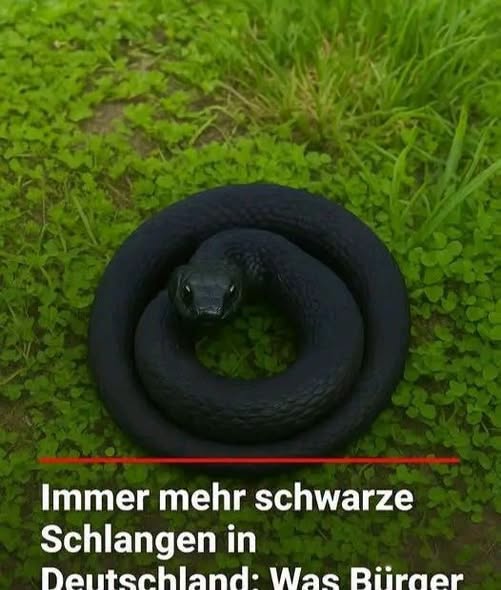 In Deutschland breiten sich vermehrt schwarze Schlangen aus