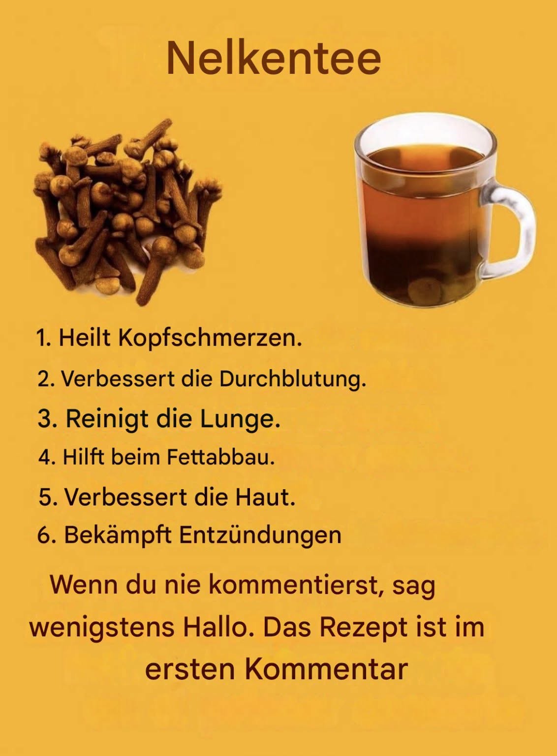 Nelkentee: Nutzen, Rezepte und Vorsichtsmaßnahmen