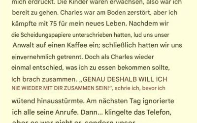 Nach 50 Jahren Ehe reichte ich die Scheidung ein, und ihr Brief brach mir das Herz.