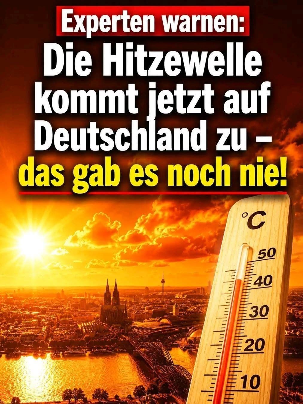 Eine massive Hitzewelle rollt an