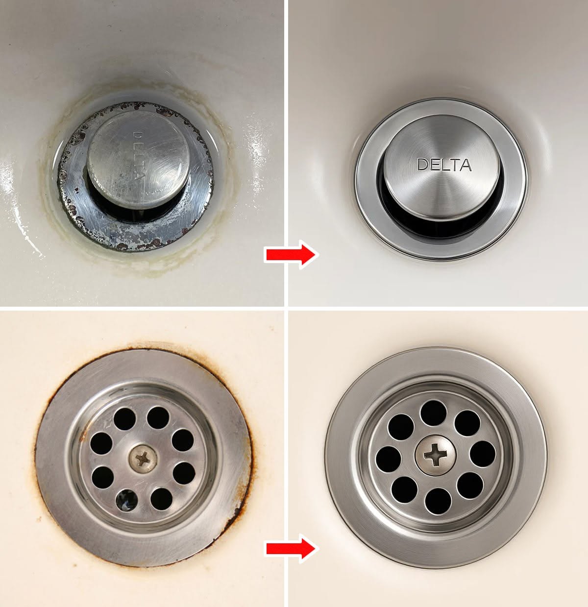 Wie man den dunklen Rand um die Wasserhähne entfernt