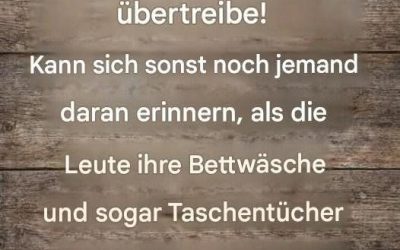 Niemand bügelt mehr die Bettwäsche