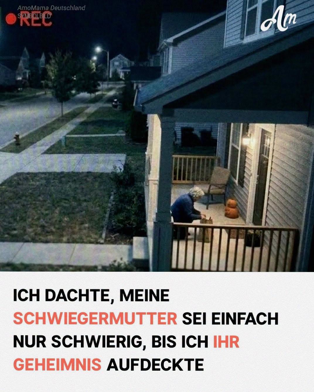 Unsere Verandakamera zeigte, wie sich meine Schwiegermutter jede Nacht um 2 Uhr morgens mit seltsamen Gegenständen hereinschlich – dann sah ich, was sie tat