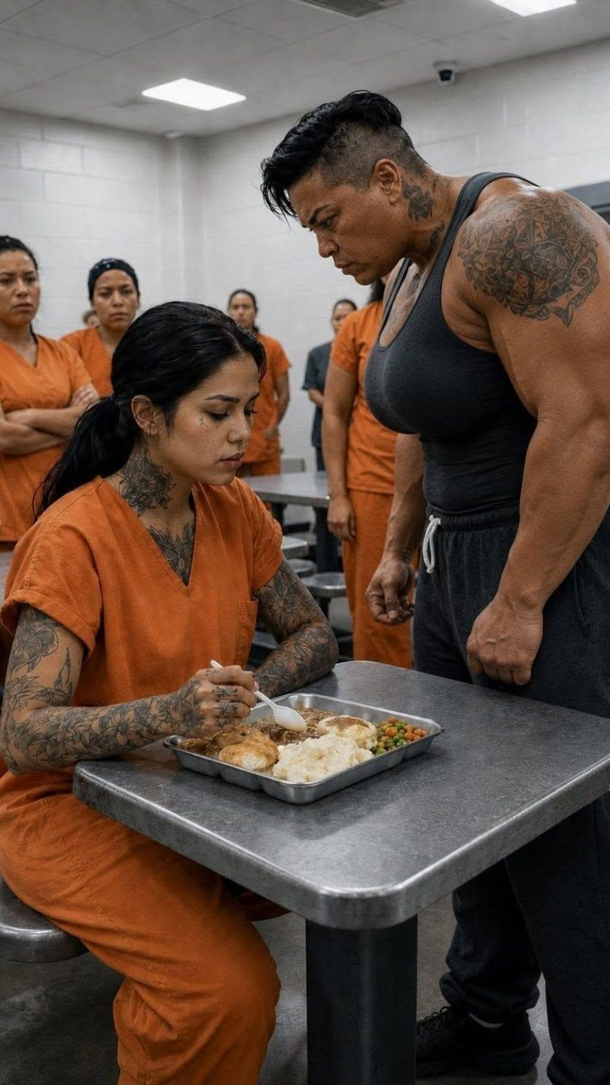 Die gefürchtetste Gefängnisinsassin beschloss, die Neuankömmling zu demütigen, indem sie ihr vor allen anderen Insassinnen das Essen wegnahm.