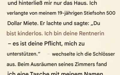 Nach dem Tod meines Mannes führte eine schmerzhafte Familiendiskussion zu einer unerwarteten Wahrheit, die mir Trost spendete, als ich ihn am meisten brauchte.