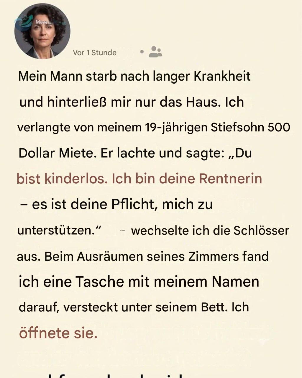 Nach dem Tod meines Mannes führte eine schmerzhafte Familiendiskussion zu einer unerwarteten Wahrheit, die mir Trost spendete, als ich ihn am meisten brauchte.