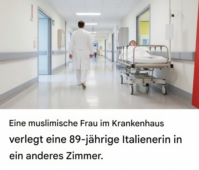 Muslimische Frau verlegt 89-jährige Italienerin aus dem Krankenhaus: „Ich will nicht… Mehr…“
