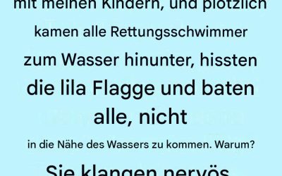 Was bedeutet die violette Strandflagge? Die versteckte Warnung im Ozean, die die meisten Schwimmer ignorieren.