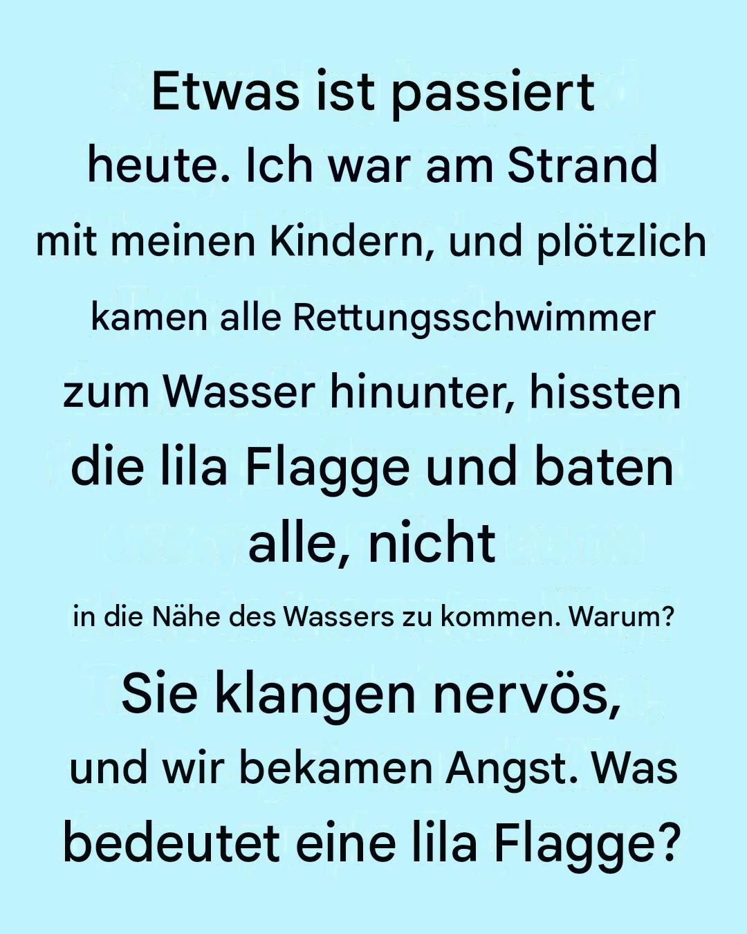 Was bedeutet die violette Strandflagge? Die versteckte Warnung im Ozean, die die meisten Schwimmer ignorieren.