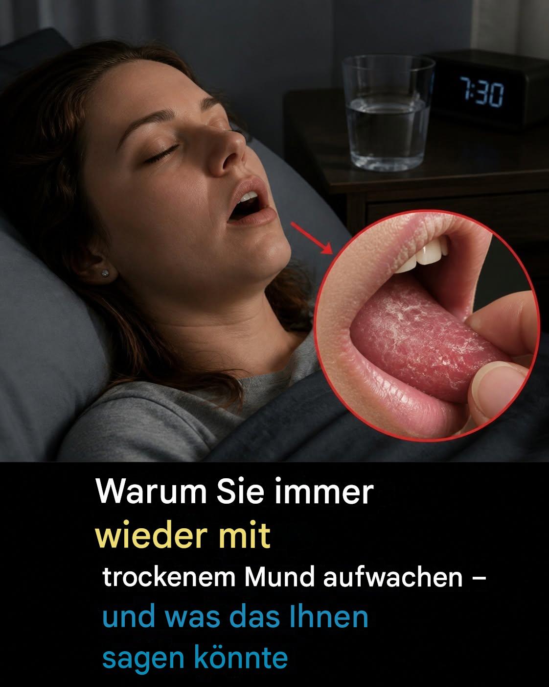 Wachen Sie mit trockenem Mund auf? Hier ist, was Ihr Körper Ihnen möglicherweise sagen will.