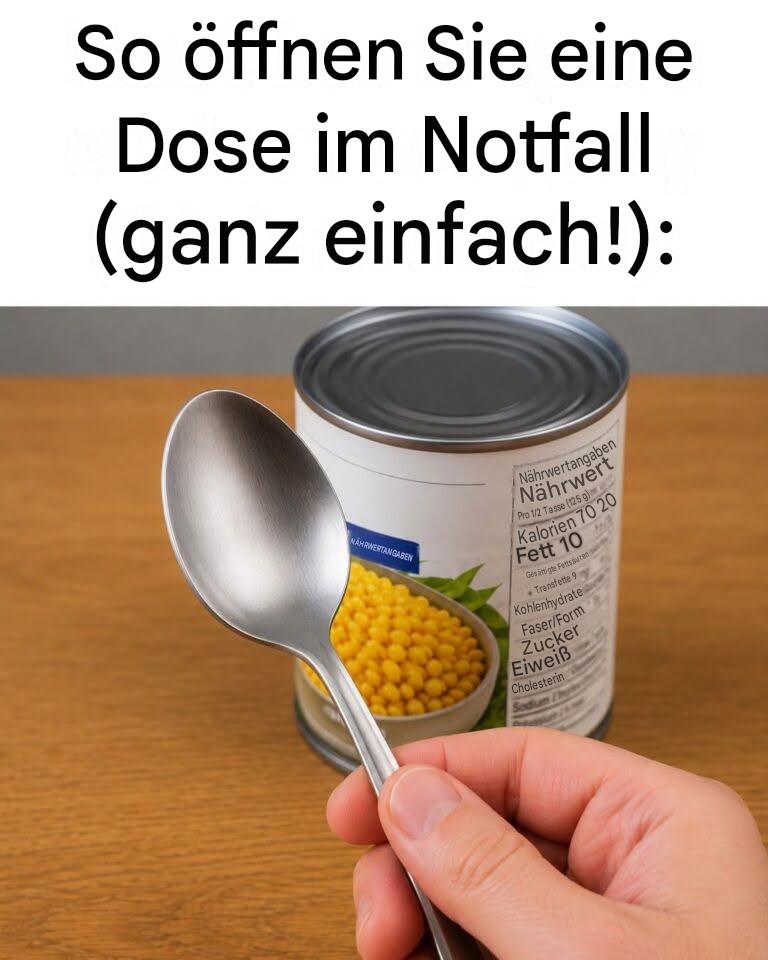 Dosen öffnen ohne Dosenöffner – Einfache Tricks!