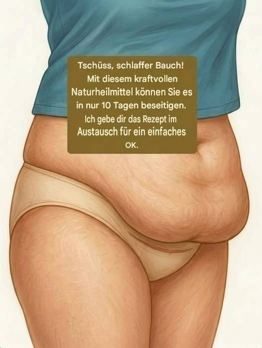 Das natürliche Heilmittel, das wir alle haben, um den Bauch zu bedecken: Das ist wirklich wichtig