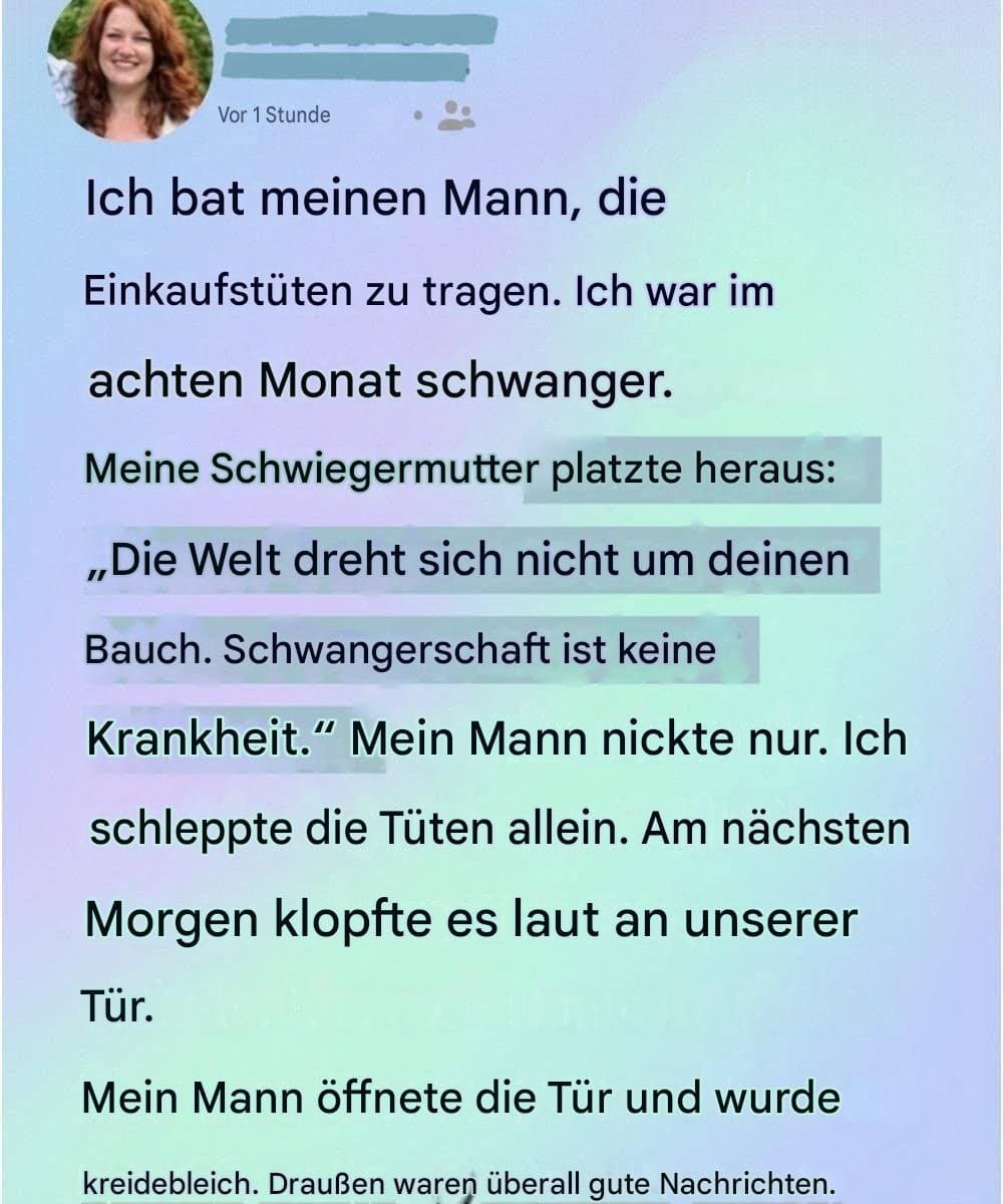 Ein unerwartetes Gespräch in meiner Familie veränderte die Wahrnehmung meiner Schwangerschaft durch alle