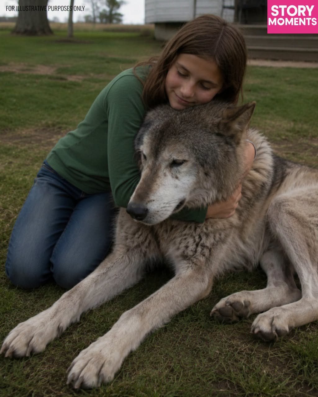 Ein Wolf kam aus dem Wald und schien mich auffordern zu wollen, ihm zu folgen – ich war schockiert, wohin er mich führte.