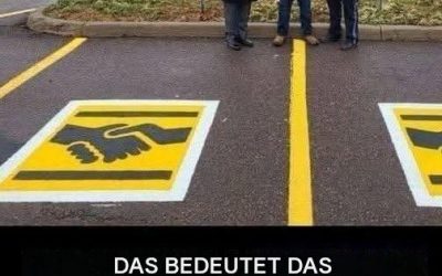 Auf einigen Parkplätzen ist ein neues Symbol zu sehen!