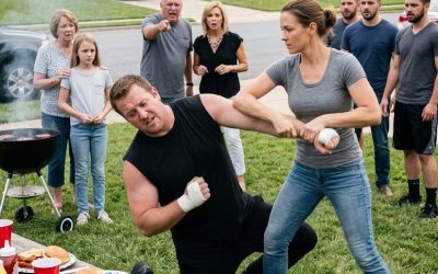 „Ich breche dir den Arm!“ Mein Schwager höhnte, warf mir MMA-Handschuhe vor die Füße und drohte vor meiner verängstigten kleinen Tochter, mich brutal krankenhausreif zu schlagen. Er rechnete mit einer schwachen, wehrlosen Mutter, nicht mit einer Kampfveteranin. Er wusste nicht, dass er eine Majorin der Spezialkräfte geweckt hatte.
