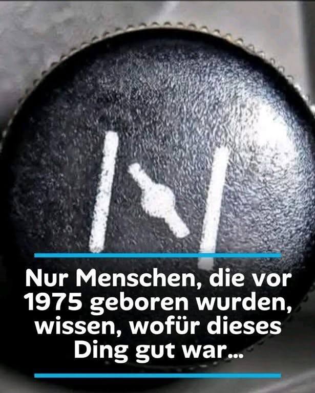 Dieser kleine Knopf im Auto – Erinnerungen an eine Zeit, in der Autofahren noch anders war